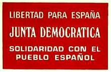 Creación de la Junta Democrática.