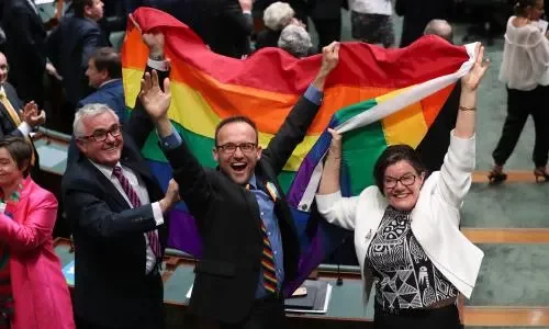Same-sex marriage becomes legal in Australia.