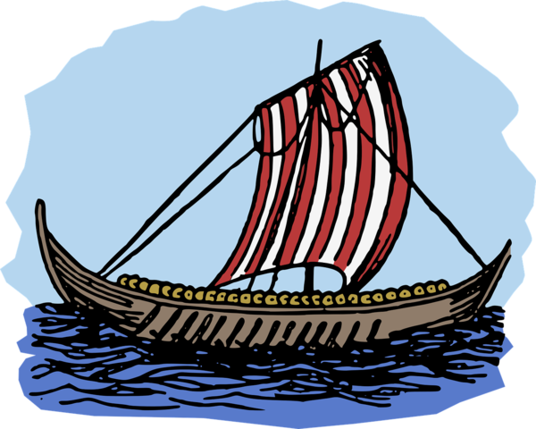 Vikingos construyen botes largos