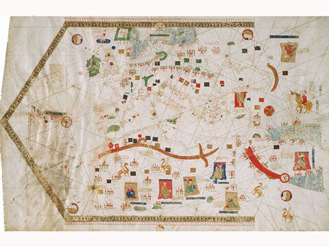 Carta Náutica de Gabriel Vallseca