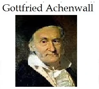Gottfried Achenwall en 1749,