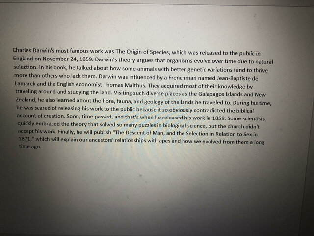 Charles Darwin Feb 12, 1809 - Apr 19, 1882 Origin of Species