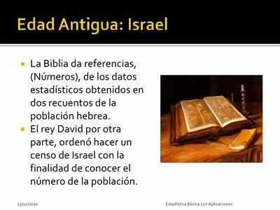 LA ESTADÍSTICA Y LA BIBLIA
