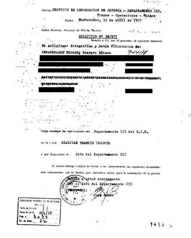 Ley de creación del Servicio de Información de Defensa.