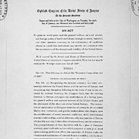 Enactment of Marshall Plan