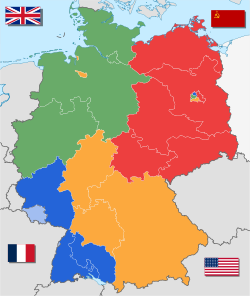 Post war occupation and division of Germany