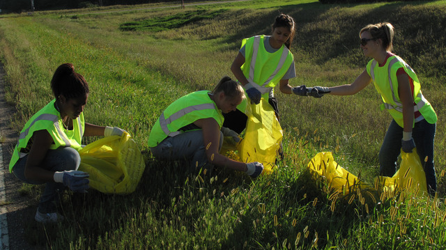LSBC Youth Group Picks Up Road Ditch