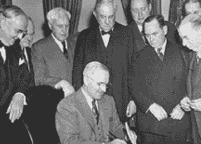 Enactment of Marshall plan