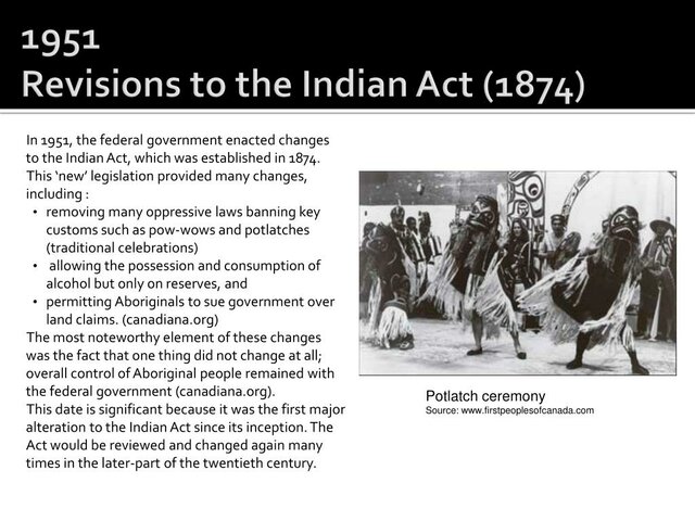 Amendments to Indian Act
