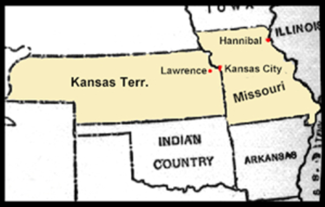 "Border Ruffians" attack Lawrence