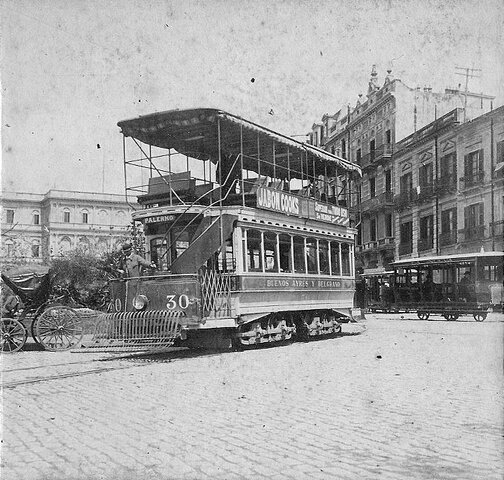 1897: los primeros tranvias electricos