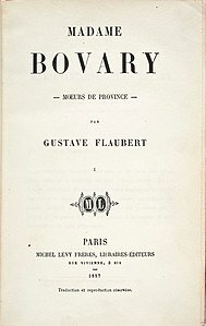 Guastave Flaubert pubblica "Madame Bovary"
