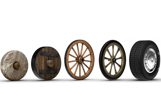 The invention of the wheel