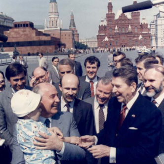 Reagan visits Soviet Union