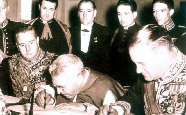 Firma del Concordato con la Santa Sede