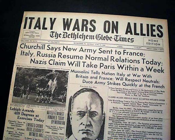 Italia se une al Eje