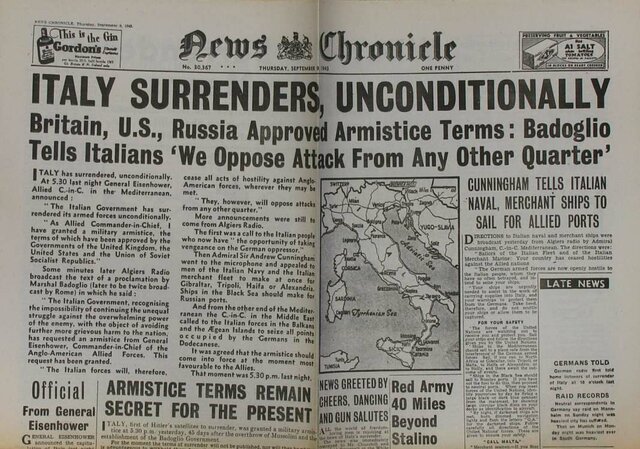 Rendición de Italia