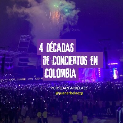Timeline: 4 Décadas de Conciertos en Colombia
