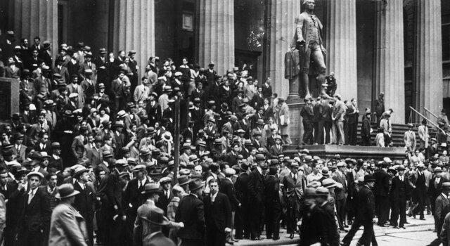 Jueves negro de la borsa de wallstreet