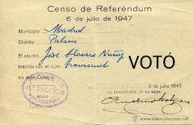 El referéndum sobre la Ley de Sucesión