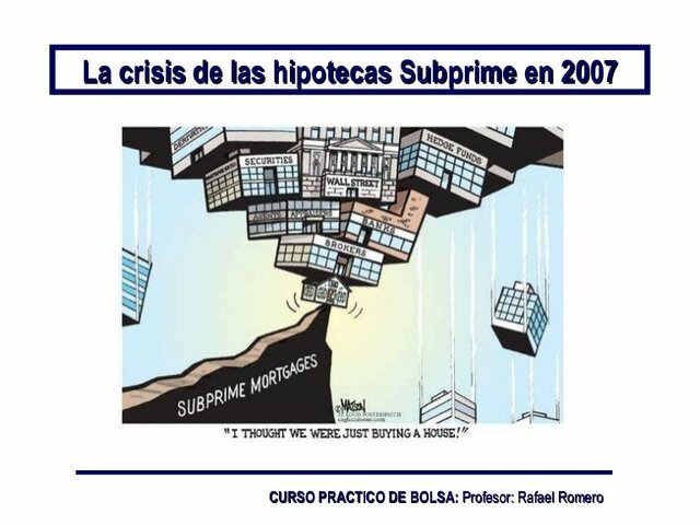Colapso del Mercado de las Hipotecas Subprime