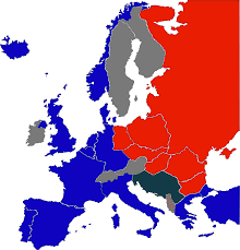 The iron curtain was formed.