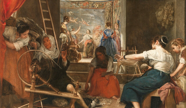 Velázquez pinta Las Hilanderas