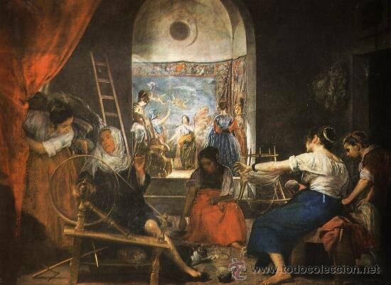 Velázquez pinta Las Hilanderas