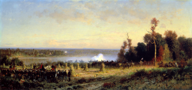 Battle of Ball's Bluff, Virginia.