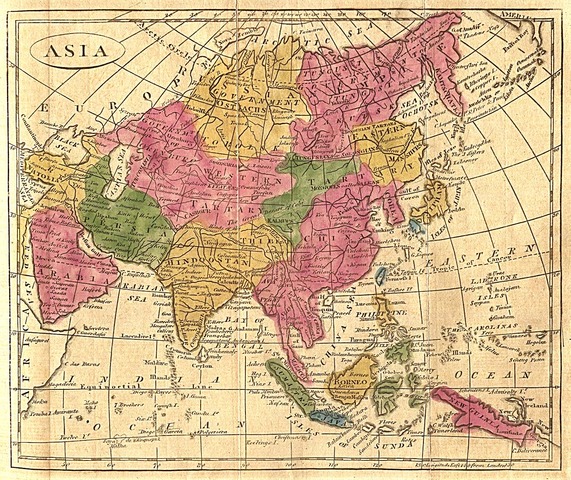 Map of Asia from 1808