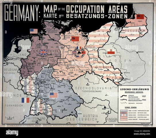 Postwar occupation and division of Germany