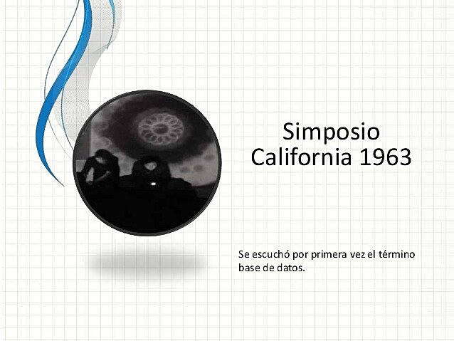 Se Establece el Concepto "Base de Datos"