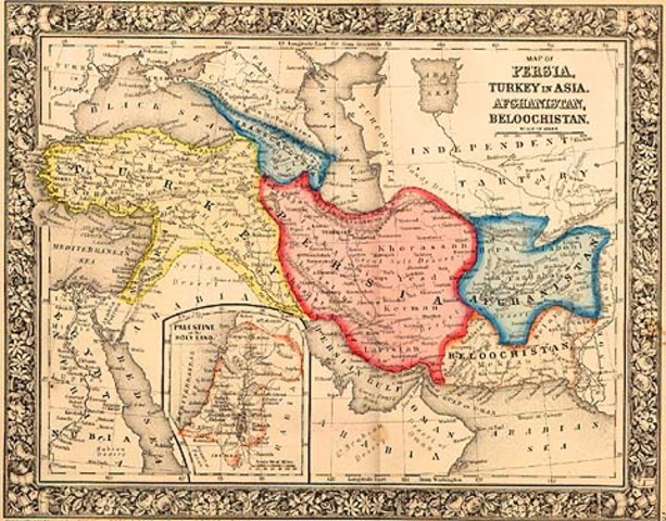 Map of Central Asia, 1860
