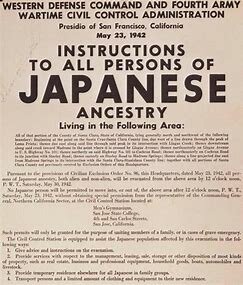 President Roosevelt orders Japanese-Americans to internment camps