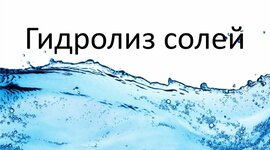 Timeline: Гидролиз солей