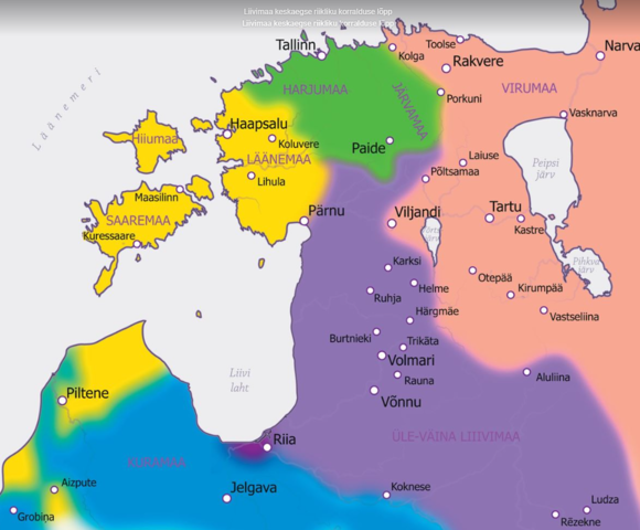 Liivimaa jagunemine eri riikide vahel