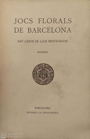 Restauració dels Jocs Florals a Barcelona