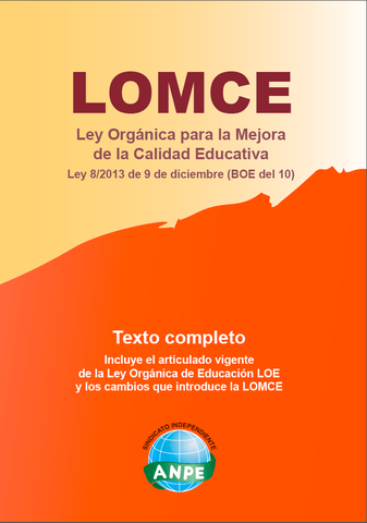 Ley Orgánica para la Mejora de la Calidad Educativa (LOMCE)