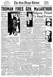 Truman fires MacArthur