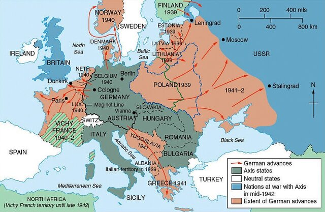Aliances de l'eix i dels aliats