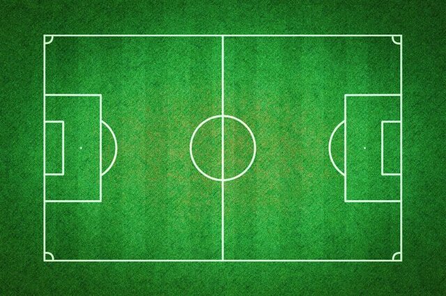 Delimitación del penalti y de las líneas del terreno.
