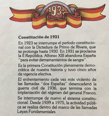 The constitución of 1931