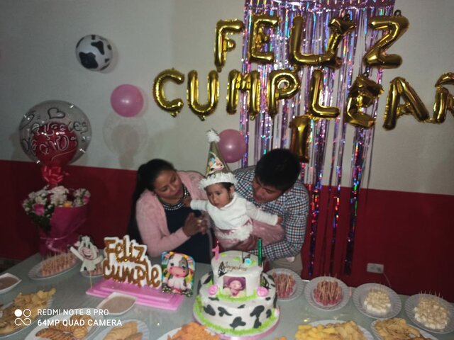 Primer año de su sobrina