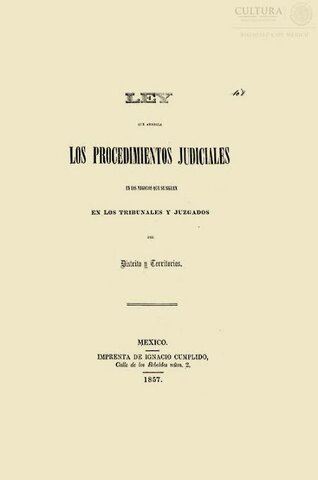 Ley para el Arreglo de los Procedimientos Judiciales