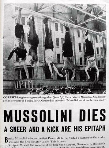 MUSSOLINI IS EXECUTED