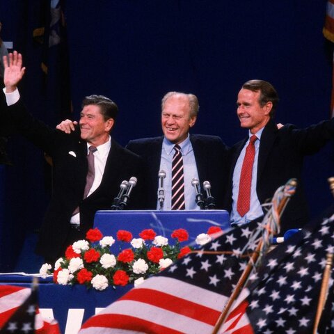 Reagan says farewell