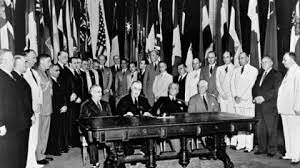 Creación de la Organización de las Naciones Unidas.