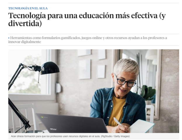 Tecnología para una educación más efectiva (y divertida)