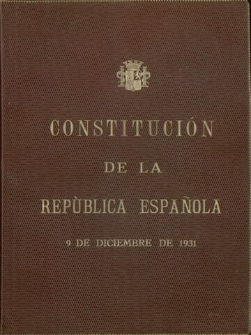 CONSTITUCIÓ 1931