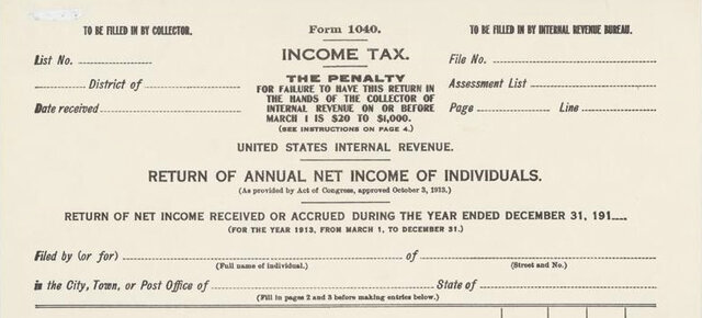 First United States Income Tax